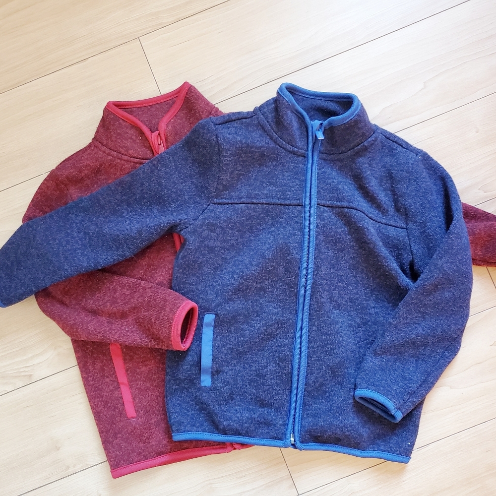 Old Navy 4T Toddler knitted sweater jacket fleece